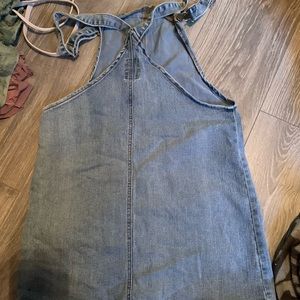 Jean overall dress